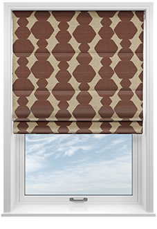 Construct, Wild Red - Twist&Fit Roman Blind